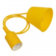Патрон E27 силиконовый со шнуром 1 м желтый REXANT | Фото 2