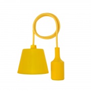 Патрон E27 силиконовый со шнуром 1 м желтый REXANT | Фото 3