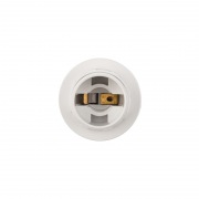 Патрон пластиковый термостойкий с кольцом Е14 белый c этикеткой REXANT | Фото 2