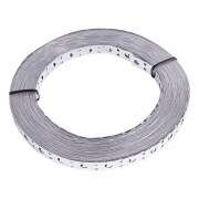 Лента полоса монтажная оцинкованная, перфорированная прямая REXANT 12х0,55 мм, рулон 25 м | Фото 1