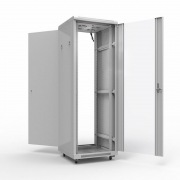 19" Напольный шкаф Rexant серии Standart 22U 600х600 мм, передняя дверь стекло, задняя дверь металл, RAL 7035 (состоит из 2 частей) | Фото 6