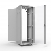 19" Напольный шкаф Rexant серии Standart 22U 600х800 мм, передняя и задняя дверь перфорация, RAL 7035 (состоит из 2 частей) | Фото 7