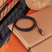 USB кабель USB Type-C, черный SOFT TOUCH 1 метр REXANT | Фото 1