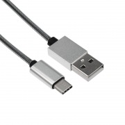 Шнур USB 3.1 type C (male)-USB 2.0 (male) в гибкой металлической оплетке 1 м REXANT | Фото 1