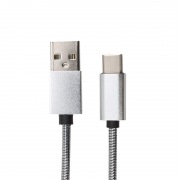 Шнур USB 3.1 type C (male)-USB 2.0 (male) в гибкой металлической оплетке 1 м REXANT | Фото 3