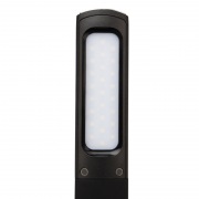 Светильник настольный REXANT Cesar LED с поворотом излучающей поверхности на 360°, 4000 К, часы, термометр, будильник, календарь, цвет черный | Фото 6