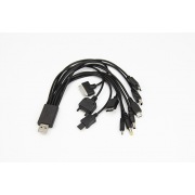USB-кабель 10 в 1: 5P/5P/DC2.0/micro USB/DC4.5/DC3.5/Type-С/Samsung G600/iPhone4/micro USB | Фото 3