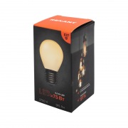 Лампа филаментная REXANT Шарик GL45 9.5 Вт 915 Лм 2700K E27 матовая колба | Фото 3