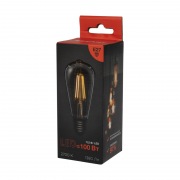 Лампа филаментная REXANT Груша ST64 11.5 Вт 1380 Лм 2700K E27 прозрачная колба | Фото 3