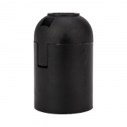 Патрон пластиковый термостойкий подвесной Е27, черный REXANT | Фото 1
