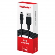 Кабель USB-mini USB/PVC/black/1m/REXANT | Фото 2