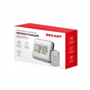  Термометр электронный REXANT S3341BF с часами и беспроводным выносным датчиком | Фото 2