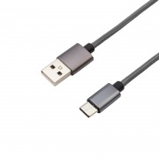 Кабель USB-Type-C/3A/nylon/grafit/1m/REXANT | Фото 2