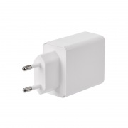 Сетевое зарядное устройство REXANT Type-C + USB 3.0 с Quick charge, белое | Фото 2