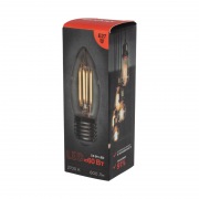 Лампа филаментная REXANT Свеча CN35 7.5 Вт 600 Лм 2700K E27 прозрачная колба | Фото 3