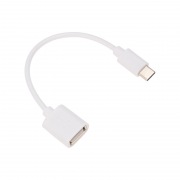 Кабель OTG Type C на USB/2,4A/PVC/white/1m/REXANT | Фото 1