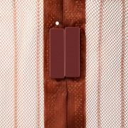 Дверная антимоскитная сетка 210х100 см коричневая (магниты пришиты по всей длине сетки!)  | Фото 3