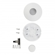 Выключатель-кнопка 250V 2А ON-OFF белый (напольный - для лампы) REXANT | Фото 2