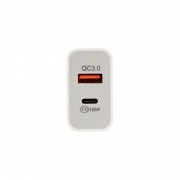 Сетевое зарядное устройство REXANT USB-A+USB-C адаптер, 18W белое | Фото 5