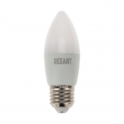 Лампа светодиодная Свеча (CN) 7,5 Вт E27 713 Лм 2700 K теплый свет REXANT(5 шт./уп.) | Фото 4