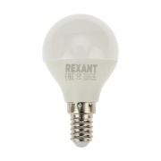 Лампа светодиодная Шарик (GL) 7,5 Вт E14 713 Лм 2700 K теплый свет REXANT(5 шт./уп.) | Фото 3