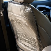 Накидка защитная на спинку переднего сиденья (60х50 см) ПВХ, прозрачная | Фото 1