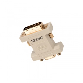 REXANT ПЕРЕХОДНИК шт. DVI-I - гн. VGA GOLD