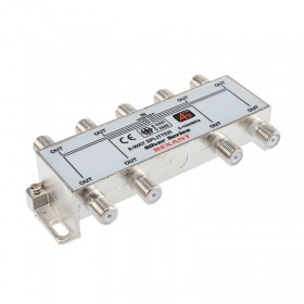 REXANT ДЕЛИТЕЛЬ ТВ x 8 + 9шт. F BOX 5-1000 МГц Silver