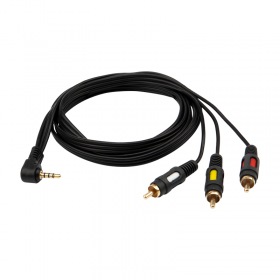 REXANT Шнур 3.5мм 4C Plug - 3RCA Plug 1.5M (GOLD)