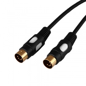 REXANT Шнур DIN 5PIN Plug - DIN 5PIN Plug 1.5М (GOLD)