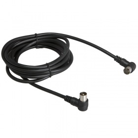 REXANT Шнур TV PLUG-TV JACK 1.5М Угловой Черный