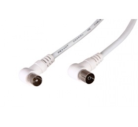 REXANT Шнур TV PLUG-TV JACK 3М Угловой Белый