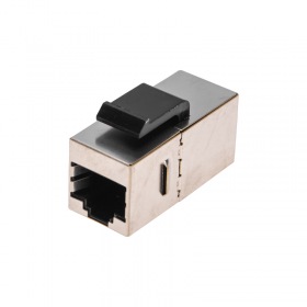 REXANT Адаптер проходной формата Keystone Jack RJ-45 CAT 5e экранированный REXANT