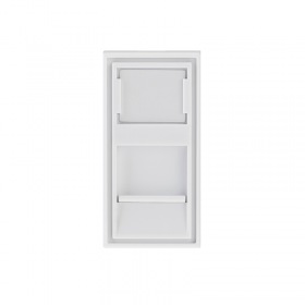 REXANT Вставка 22,5x45, на 1 порт со шторкой 