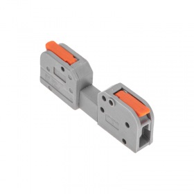 REXANT Клемма СМК 222-421R проходная разъемная 1 полюс серая 0,2-2,5/4мм² (блистер 5 шт/уп) REXANT