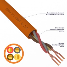 REXANT Кабель КПСнг(А)-FRHF 2x2x0,75 мм² REXANT