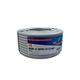 REXANT Кабель NUM-O (NYM) 2x1,5 мм² 20 м ГОСТ REXANT