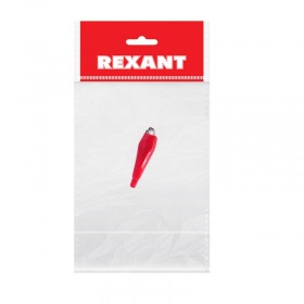 REXANT Зажим «крокодил» 5 А 56 мм в изоляторе REXANT