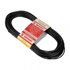 REXANT Трос стальной в ПВХ изоляции d=2.5 мм моток 20 м черный REXANT