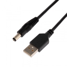 REXANT Кабель USB штекер - DC разьем питание 2,1х5,5 мм, длина 1,5 метра  REXANT