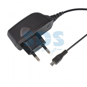 REXANT Сетевое зарядное устройство microUSB 220 В (СЗУ) (5 V, 1000 mA) шнур 1 м  черное  REXANT
