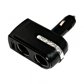 REXANT Разветвитель автоприкуривателя 2 гнезда 1хUSB (5 V 1000 mA) REXANT