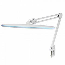 REXANT Настольная лампа на струбцине 117 LED, Blue Stream, 5 уровней яркости, белая REXANT