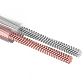 REXANT Кабель акустический, 2х0. 50 мм², прозрачный SILICON, 100 м. REXANT