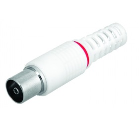 REXANT РАЗЪЁМ гнездо TV без пайки Белый REXANT