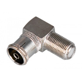 REXANT ПЕРЕХОД гнездо F - гнездо TV угловой REXANT