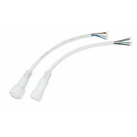 REXANT Соединительный кабель (5pin) герметичный (IP67) 5х0.5мм² 300V белый