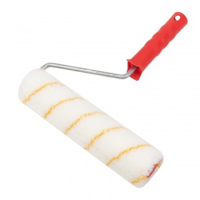 REXANT Валик полиамид белый с желтой полосой, ворс 11 мм, ширина ролика 240 мм, Ø 42 мм, бюгель 8 мм, серия «Мастер» REXANT