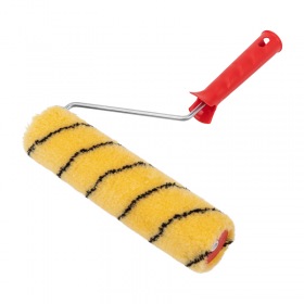 REXANT Валик полиакрил желтый с черной полосой, ворс 11 мм, ширина ролика 240 мм, бюгель 6 мм, Ø 42 мм REXANT