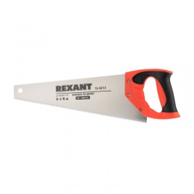 REXANT Ножовка по дереву REXANT «Зубец» 400 мм, 7-8 TPI, каленый зуб 2D, двухкомпонентная рукоятка